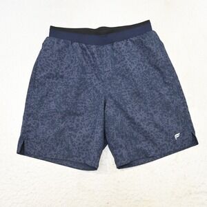 Fabletics Gym Shorts Mens Size Small 7" Blue Performance Stretch W/ Pockets